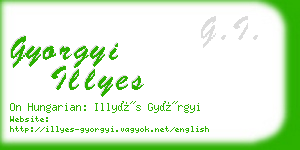 gyorgyi illyes business card